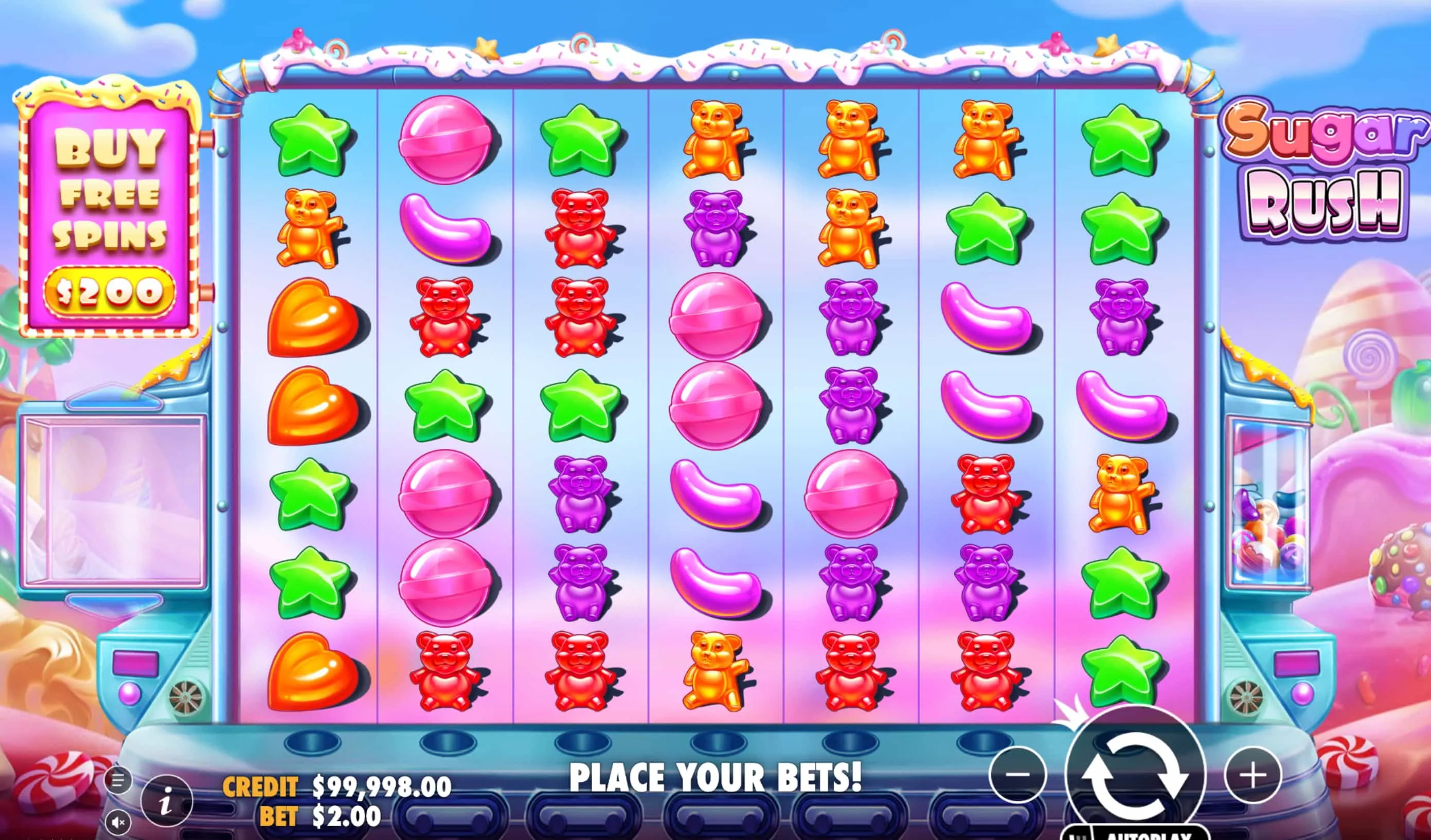 Sugar Rush Demoversion von Pragmatic Play